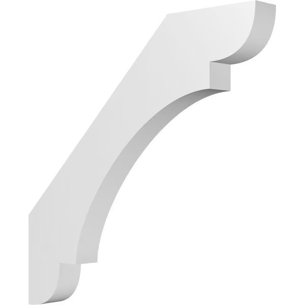 3 1/2-in. W x 32-in. D x 32-in. H Olympic Architectural Grade PVC Knee Brace, Ekena Millwork, Mfr#: BRCP035X32X32OLY